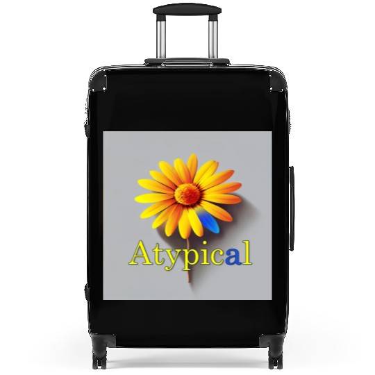 Colorful flower, atypical or neurodivergent Suitcases