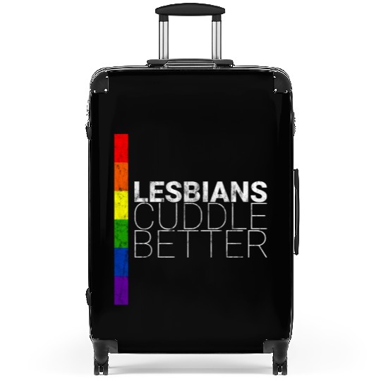 Lesbians Cuddle Better 3 Suitcases