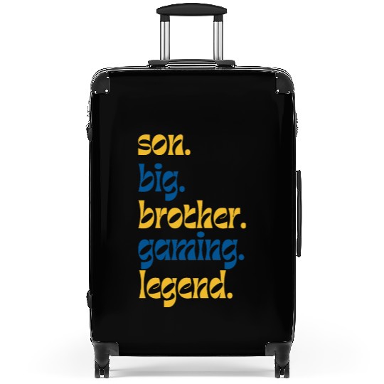 SON BROTHER GAMING LEGEND for gamer typography Suitcases