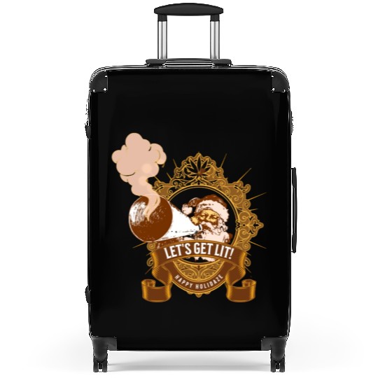 Lets get lit christmas Suitcases