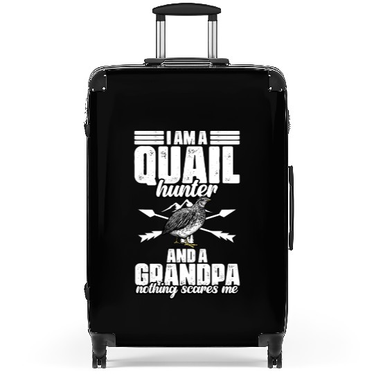 Funny Quail Hunting Hobby For Bobwhite Quail Suitcases
