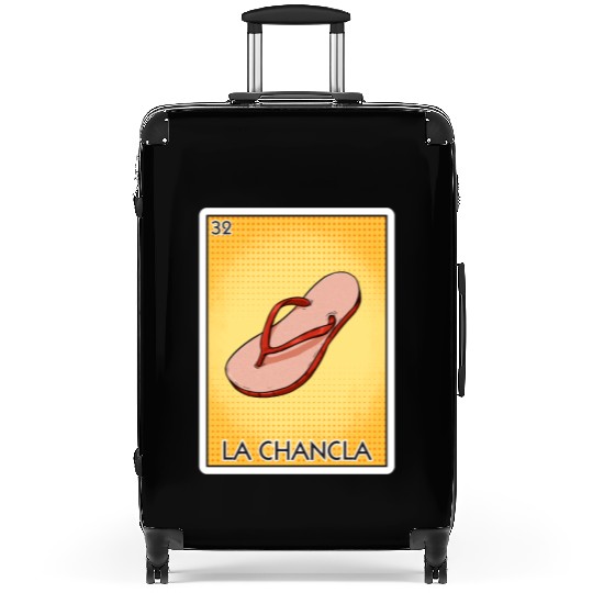 La Chancla Flip Flop Card Mexican Lottery Card Suitcases