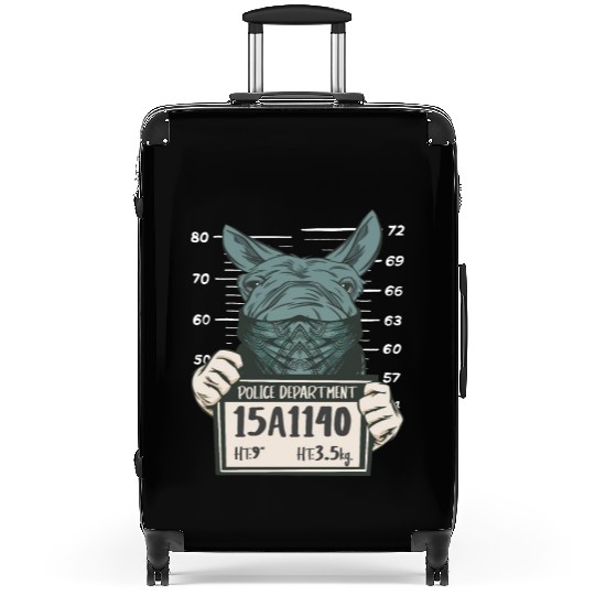 Donkey Mule Police Mugshot Suitcases