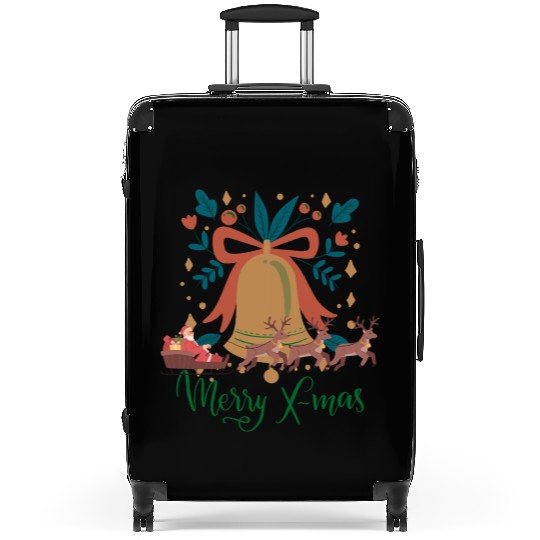 Jingle Bells Merry Christmas Suitcases