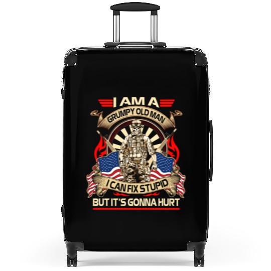 Afghanistan veteran Grumpy old man Suitcases