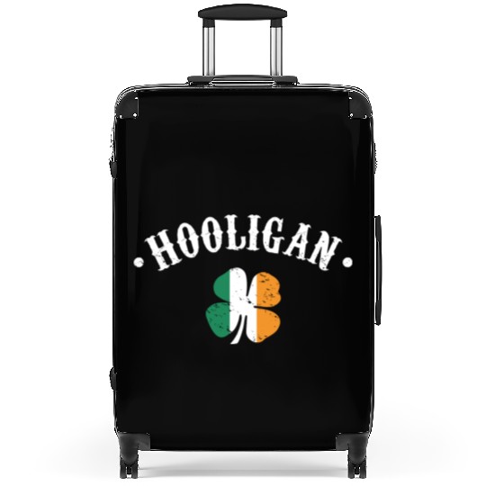 Hooligan St Patricks Day Irish Shamrock Flag Suitcases