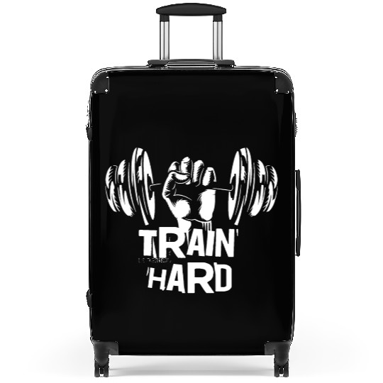 Train hard, gym motivated and excited Suitcases