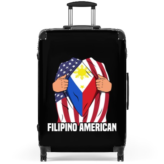 Hero Design for Proud American Pinoys Suitcases