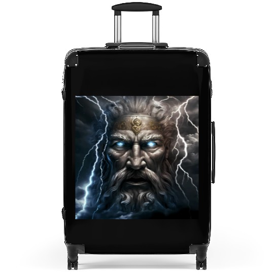 Portrait of Zeus Suitcases