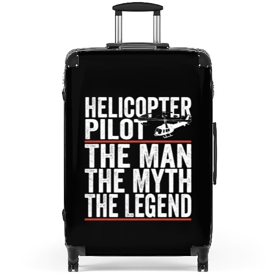 Aviator The Man The Myth The Legend Helicopter Suitcases