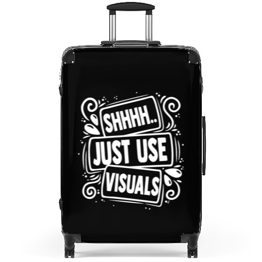 Novelty Shh Just Use Visuals Special-Ed Suitcases