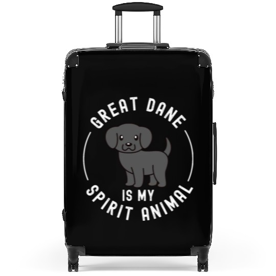 Great Dane Is My Spirit Animal Suitcases