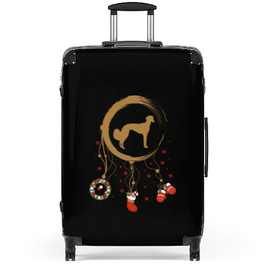 dog dreamcatcher Christmas Saluki Suitcases