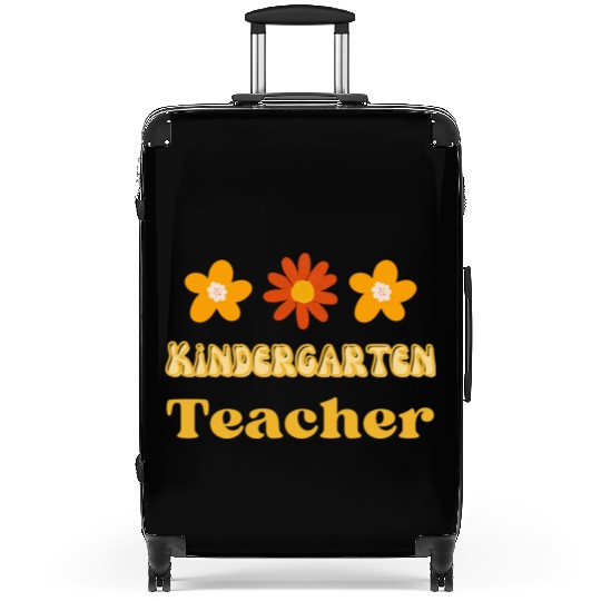 Cute Kindergarten teacher Aesthetic Suitcases