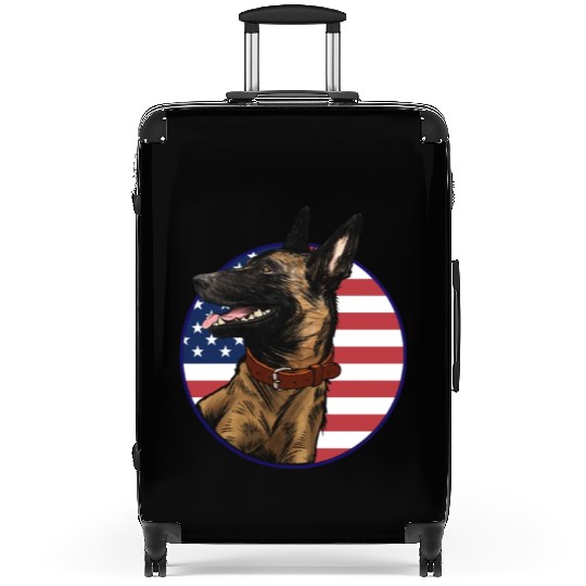 Belgian Malinois Dog Lover Dog Owner US American F Suitcases