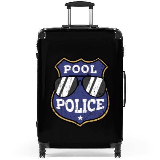 Pool Police - pool lifeguard Suitcases