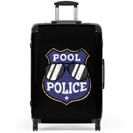 Pool Police - pool lifeguard Suitcases