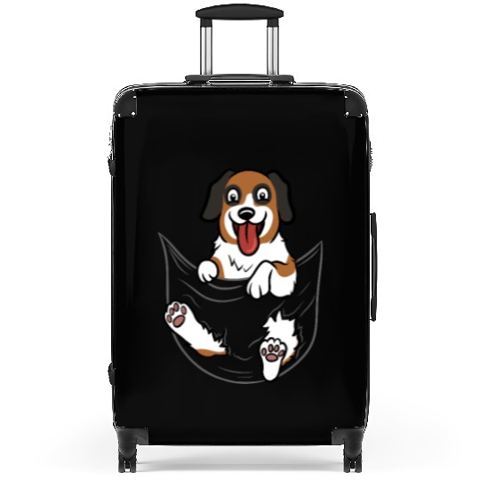 Saint Bernard Pocket Graphic Suitcases