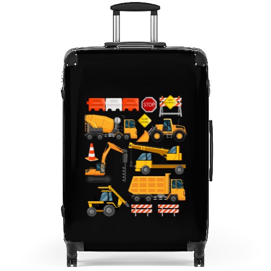 Construction Payloader Tractor Dumptuck Suitcases