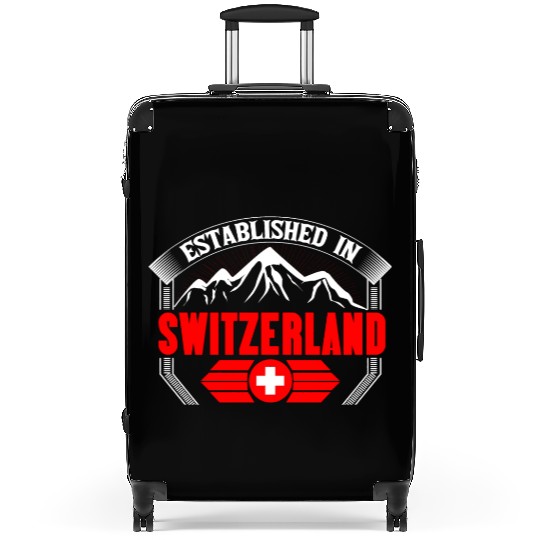 Switzerland Matterhorn Flag Gift Idea Suitcases