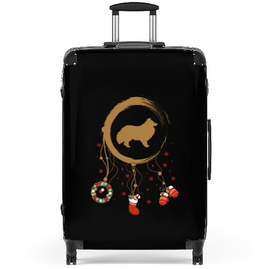 dog dreamcatcher Christmas Shetland Sheepdog Suitcases
