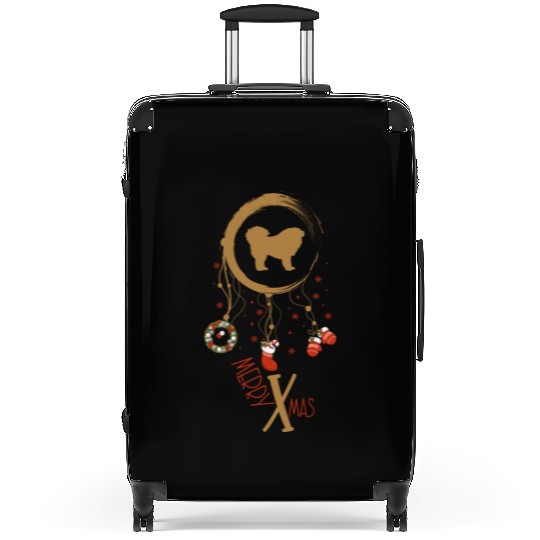 dog dreamcatcher Christmas Tibetan Mastiff Suitcases