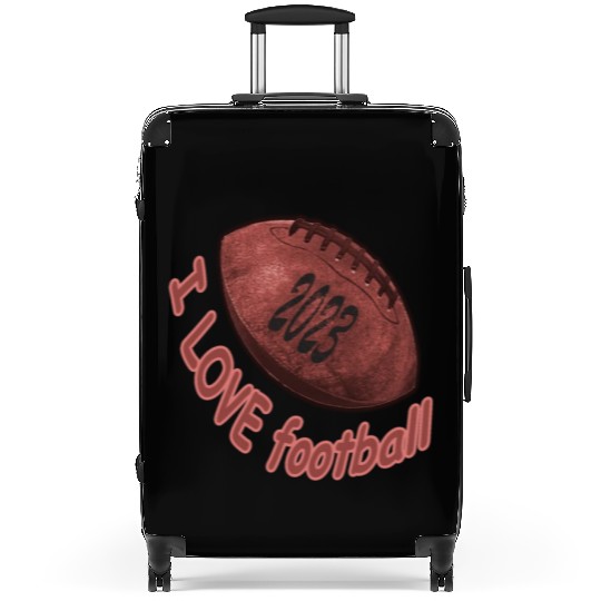 i love football Suitcases