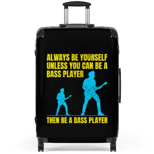 Bass Guitar Player Music Musician Bassist Funny Suitcases