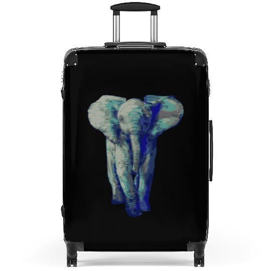 Cute Baby Elephant Art Save The Elephants Suitcases