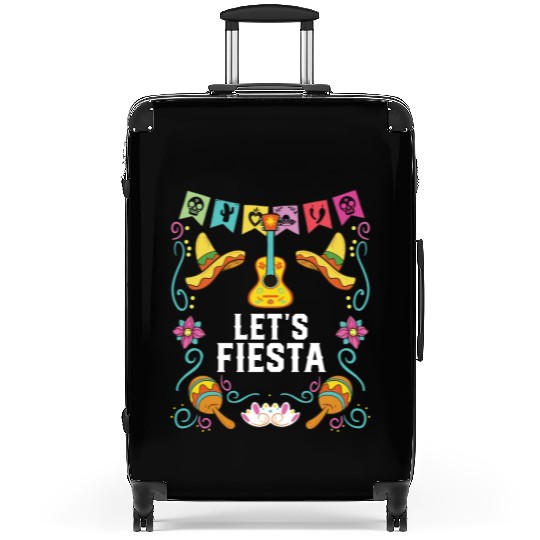 Let's Fiesta Cinco De Mayo Mexican Pride Mexico Suitcases