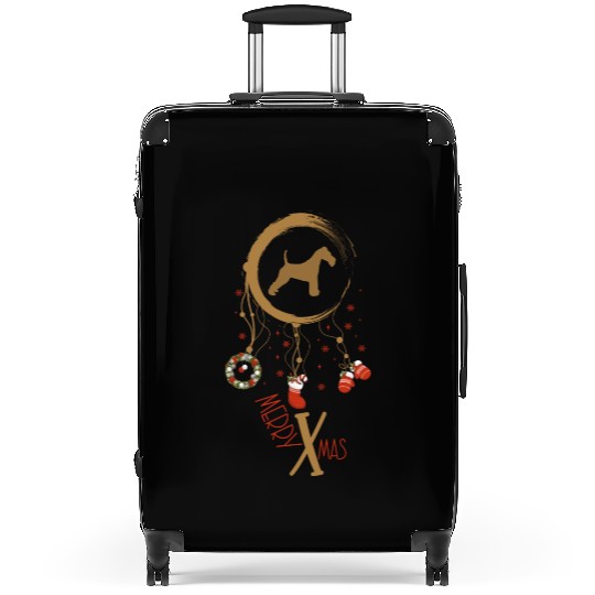 dog dreamcatcher Christmas Wire Fox Terrier Suitcases