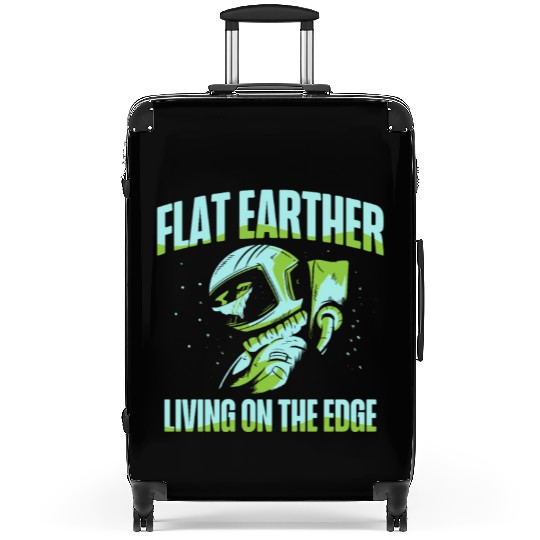 Flat Earther Living On The Edge Flat Earth Society Suitcases