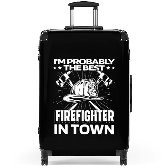Firefighter Thin Red Line Helmet Suitcases