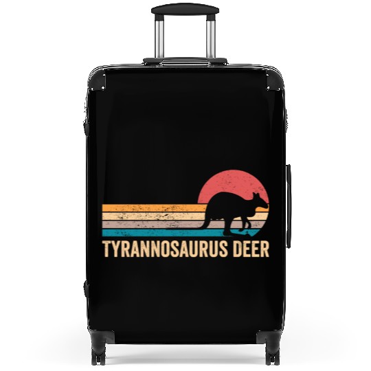 Funny Kangaroo Tyrannosaurus Deer Retro Suitcases