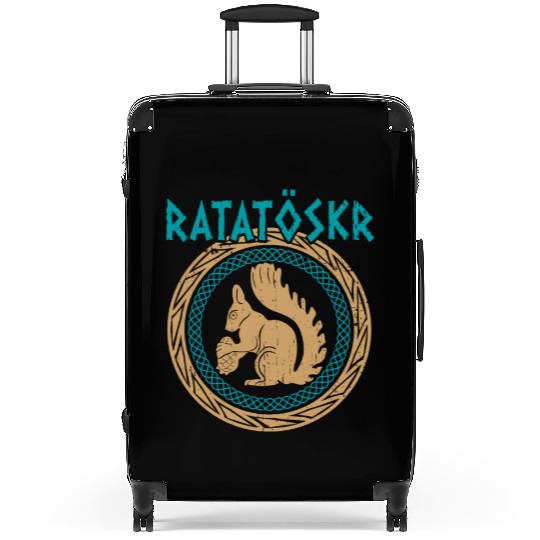 Ratatoskr Norse Squirrel Viking Vikings Suitcases