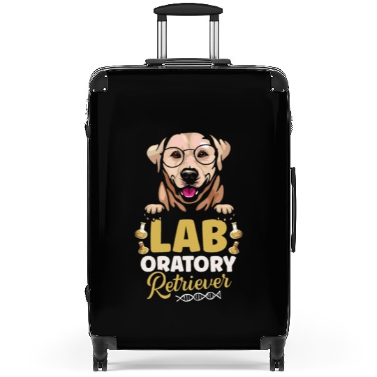 Laboratory Retriever Science Biology Teacher Dog Suitcases
