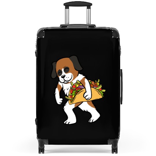 Saint Bernard Taco Lover Suitcases