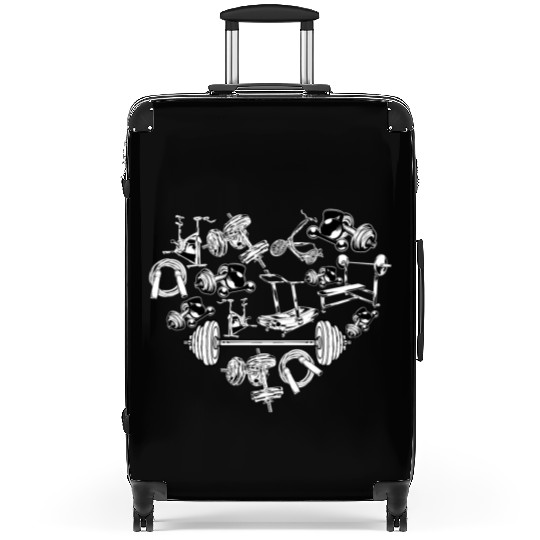 Fitness Working Gym Out Heart Valentine Day Gymer Suitcases