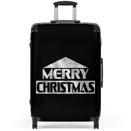 Merry christmas silver Suitcases