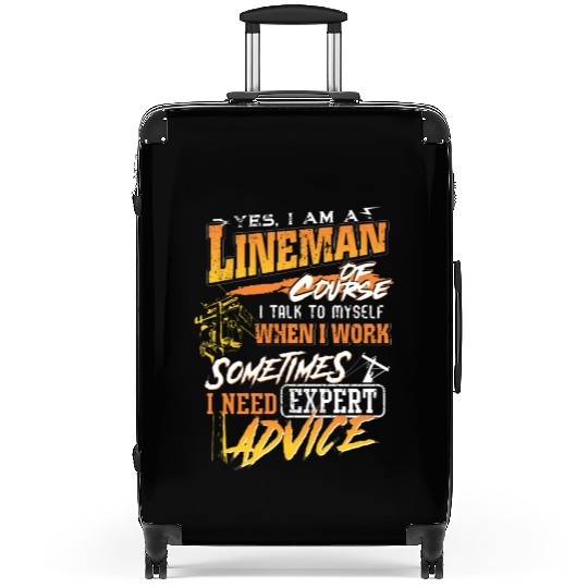 Lineman Gift for Lineman Father on Father Day Suitcases