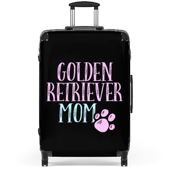 Golden Retriever Mama Dog Lover Mom Owner Cute Wom Suitcases