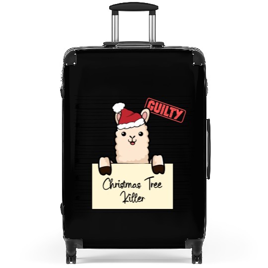 Llama christmas funny prison Suitcases
