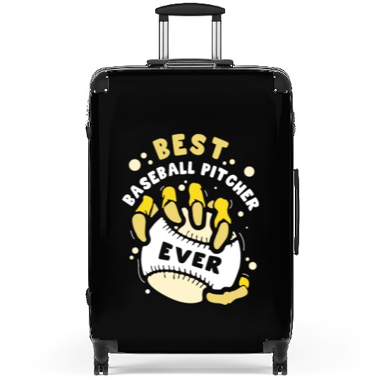 Best Baseball Pitcher Ever Hobby Player Sayings Suitcases