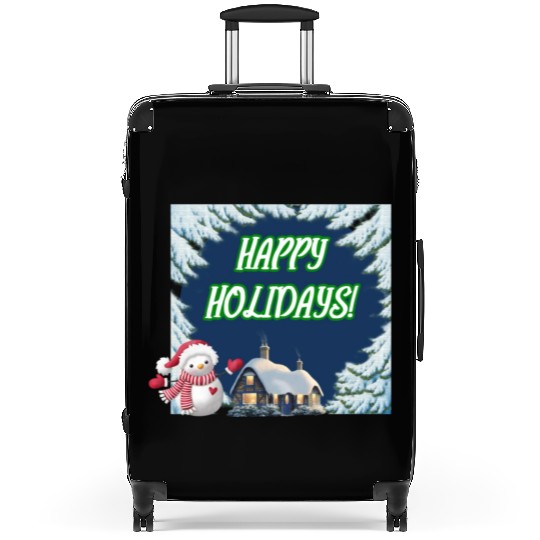 HAPPY HOLIDAYS Green122 Suitcases