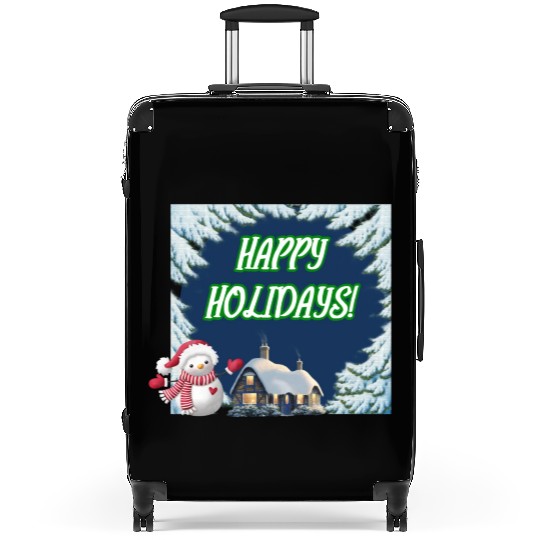 HAPPY HOLIDAYS Green122 Suitcases