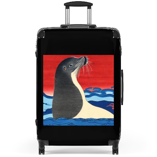 Ukiyo-e Seal, Japanese Print Suitcases