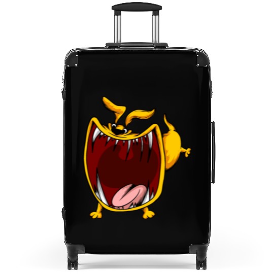 Scary Big Mouth Dog Owners Pet Lover Gift Ideas Suitcases