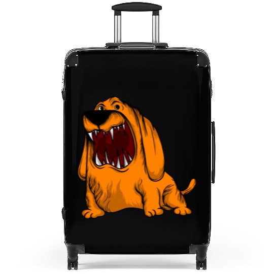 Scary Big Mouth Dog Owners Pet Lover Gift Ideas Suitcases