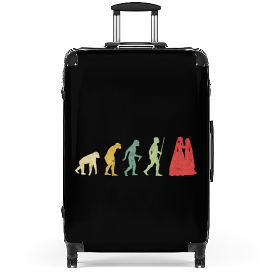 Lesbian Couple Romantic Wedding Wife Evolution Suitcases