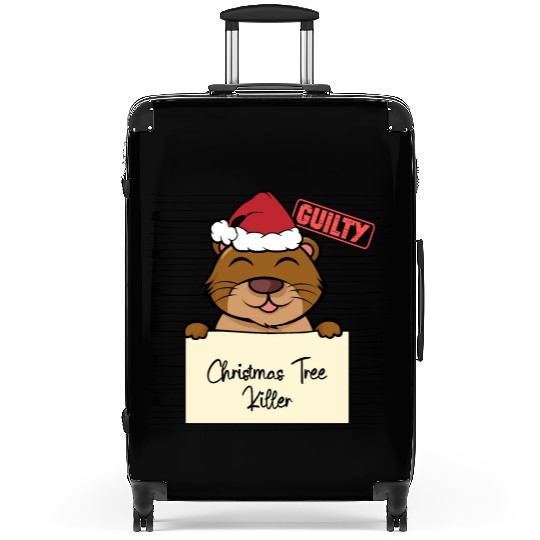 Sea otter christmas funny prison Suitcases